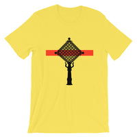 Black Cross Red Bar Unisex T-Shirt Ethiopian Coptic Orthodox Abyssinian Kiosk Christian