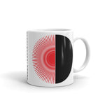 Red Half Star Black Half Circle Kaffa Mug