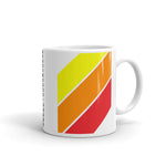 Yellow Orange Red Stripes Kaffa Mug