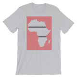 Africa Diagonal Lines Red Black Unisex T-Shirt Abyssinian Kiosk Fashion Cotton Apparel Clothing Bella Canvas Original Art