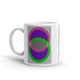 Pink Green Rings Purple Inner & Black Lines Kaffa Mug