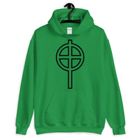 Circle Top Black Hollow Cross Unisex Hoodie Abyssinian Kiosk Ethiopian Coptic Orthodox Tewahedo Christian Gildan Original Art Fashion Cotton Apparel Clothing