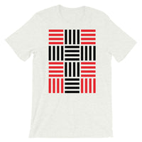 4 Lines Black Cross Red Unisex T-Shirt Abyssinian Kiosk Christian Bella Canvas Original Art Fashion Cotton Apparel Clothing