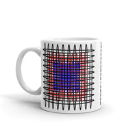 Black Red Blue Ellipses Kaffa Mug