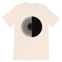 Black Half Star Half Circle Unisex T-Shirt Abyssinian Kiosk Fashion Cotton Apparel Clothing Bella Canvas Original Art