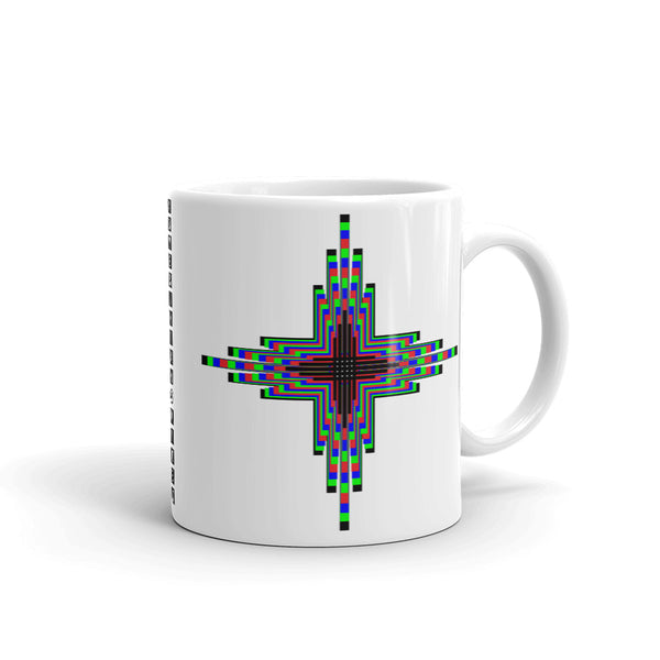 Psychedelic Zia Sun Cross Kaffa Mug