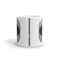 Black Lined Circles Kaffa Mug