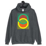 Green Yellow Rings Red Inner Unisex Hoodie Abyssinian Kiosk Fashion Cotton Apparel Clothing Gildan Original Art