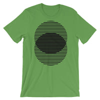 Black Lined Circles Unisex T-Shirt Abyssinian Kiosk Joining Circles Fashion Cotton Apparel Clothing Bella Canvas Original Art