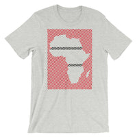 Africa Diagonal Lines Red Black Unisex T-Shirt Abyssinian Kiosk Fashion Cotton Apparel Clothing Bella Canvas Original Art