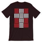 4 Lines White Cross Red Unisex T-Shirt Abyssinian Kiosk Christian Bella Canvas Original Art Fashion Cotton Apparel Clothing