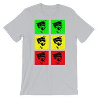Pop Art Solid GYR Haile Selassie Unisex T-Shirt Abyssinian Kiosk Emperor Rasta Rastafari Black Ethiopian Ethiopia Africa African Abyssinia Habesha History Military Uniform Art Portrait Vintage Reggae Bella Canvas Original Art Fashion Cotton Apparel Clothing