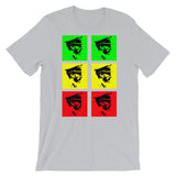 Pop Art Solid GYR Haile Selassie Unisex T-Shirt Abyssinian Kiosk Emperor Rasta Rastafari Black Ethiopian Ethiopia Africa African Abyssinia Habesha History Military Uniform Art Portrait Vintage Reggae Bella Canvas Original Art Fashion Cotton Apparel Clothing