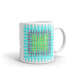 Cyan Red Yellow Ellipses Kaffa Mug