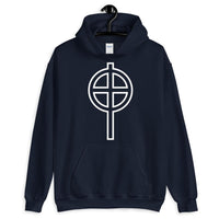 Circle Top White Hollow Cross Unisex Hoodie Abyssinian Kiosk Ethiopian Coptic Orthodox Tewahedo Christian Gildan Original Art Fashion Cotton Apparel Clothing