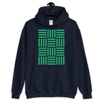 Lots of 4 Green Lines Unisex Hoodie Abyssinian Kiosk Fashion Cotton Apparel Clothing Gildan Original Art