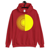 Yellow Half Star Half Circle Unisex Hoodie Abyssinian Kiosk Fashion Cotton Apparel Clothing Gildan Original Art