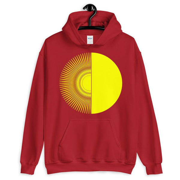 Yellow Half Star Half Circle Unisex Hoodie Abyssinian Kiosk Fashion Cotton Apparel Clothing Gildan Original Art