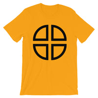 Between the Lines Cross Black Unisex T-Shirt Abyssinian Kiosk Ethiopian Coptic Orthodox Tewahedo Christian Bella Canvas Original Art Fashion Cotton Apparel Clothing