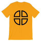 Between the Lines Cross Black Unisex T-Shirt Abyssinian Kiosk Ethiopian Coptic Orthodox Tewahedo Christian Bella Canvas Original Art Fashion Cotton Apparel Clothing