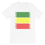 Slanted Green Yellow Red Unisex T-Shirt Ethiopian Flag Abyssinian Kiosk Abyssinia Ethiopia