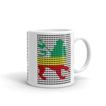 Black Squares GYR Lion Kaffa Mug