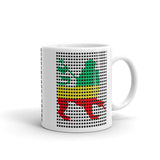 Black Squares GYR Lion Kaffa Mug