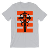 Black Cross Red Stripes Unisex T-Shirt Ethiopian Coptic Orthodox Abyssinian Kiosk Christian