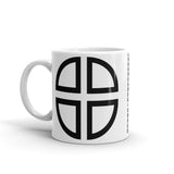 Between the Lines Cross Black Kaffa Mug