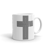 Black Empty Maze Cross Kaffa Mug