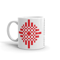 Red Pixel Cross Kaffa Mug