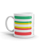 Green to Yellow to Red Bars Kaffa Mug