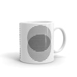 Grey Lined Circles Kaffa Mug