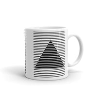 Black Lined Pyramid Kaffa Mug