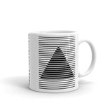 Black Lined Pyramid Kaffa Mug