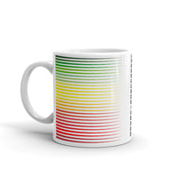 Green to Yellow to Red Streaks Kaffa Mug