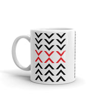 Arrows Down Up Black Red Kaffa Mug
