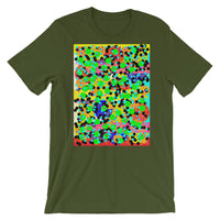 Dots Unisex T-Shirt Bold Colors Abstract Art Abyssinian Kiosk Fashion Cotton Apparel Clothing Bella Canvas Original Art