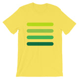 4 Green Bars Unisex T-Shirt Abyssinian Kiosk Lines Fashion Cotton Apparel Clothing Bella Canvas Original Art