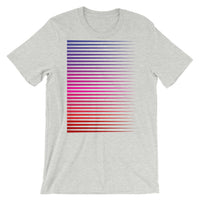 Purple to Red Streaks Unisex T-Shirt Abyssinian Kiosk Fashion Cotton Apparel Clothing Bella Canvas Original Art