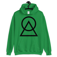 Black Circle Triangle Unisex Hoodie Abyssinian Kiosk Harmonious Meeting Fashion Cotton Apparel Clothing Gildan Original Art