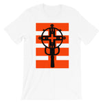 Black Cross Red Stripes Unisex T-Shirt Ethiopian Coptic Orthodox Abyssinian Kiosk Christian