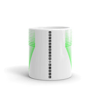 Green Chiaroscuro Triangles Kaffa Mug