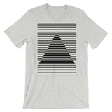 Black Lined Pyramid Unisex T-Shirt Abyssinian Kiosk Fashion Cotton Apparel Clothing Bella Canvas Original Art