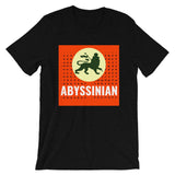 Abyssinian Logo White Letters Unisex T-Shirt Ethiopian Lion of Judah Abyssinian Kiosk Abyssinia Ethiopia