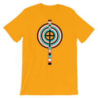 Mixed Circle Top Black Cross Unisex T-Shirt Abyssinian Kiosk Ethiopian Coptic Orthodox Tewahedo Christian Bella Canvas Original Art Fashion Cotton Apparel Clothing