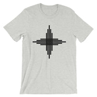 Plain Black Zia Sun Cross Unisex T-Shirt Abyssinian Kiosk Fashion Cotton Apparel Clothing Bella Canvas Original Art