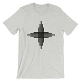 Plain Black Zia Sun Cross Unisex T-Shirt Abyssinian Kiosk Fashion Cotton Apparel Clothing Bella Canvas Original Art