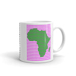 Magenta Squares Green Africa Kaffa Mug