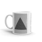 Black Lined Pyramid Kaffa Mug